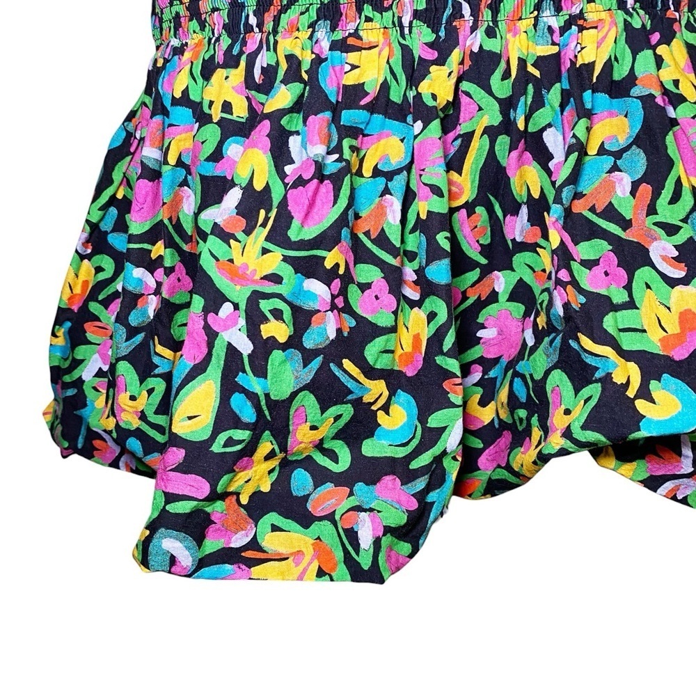 Tanya Taylor Vibrant Floral Bubble Mini Skirt - Picture 5 of 15